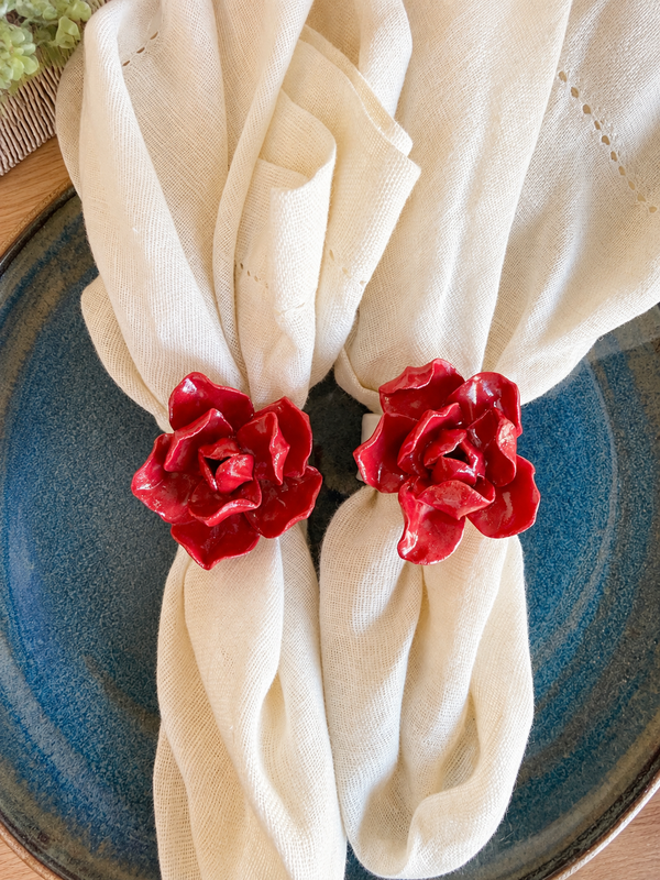 Porta Guardanapo Rosas