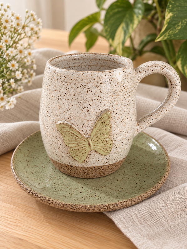 Conjunto Borboleta Verde